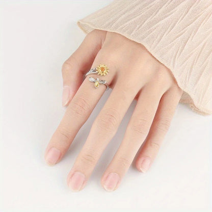 ANILLO EN FORMA DE GIRASOL!!!
