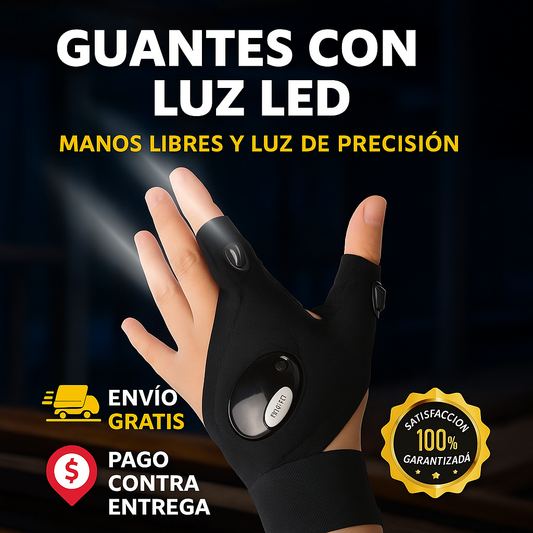 GUANTES CON LUZ LED - perfecto para lugares oscuros!