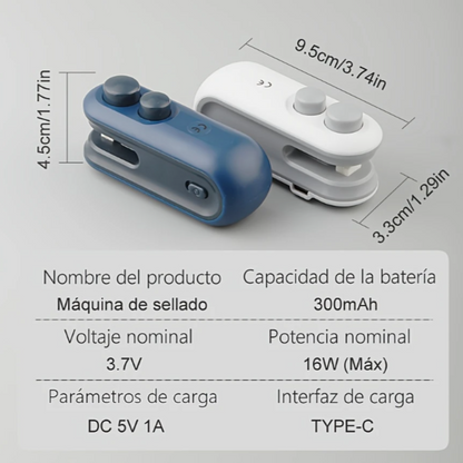 CORTADOR 2 EN 1 + MINI SELLADOR PORTATIL ¡El combo de cocina que toda casa necesita!